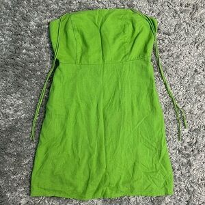 Old Navy large green tie shoulder dress